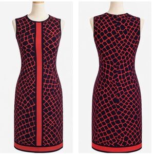 Michael Michael Kors stretch navy and red work or play dress- XS